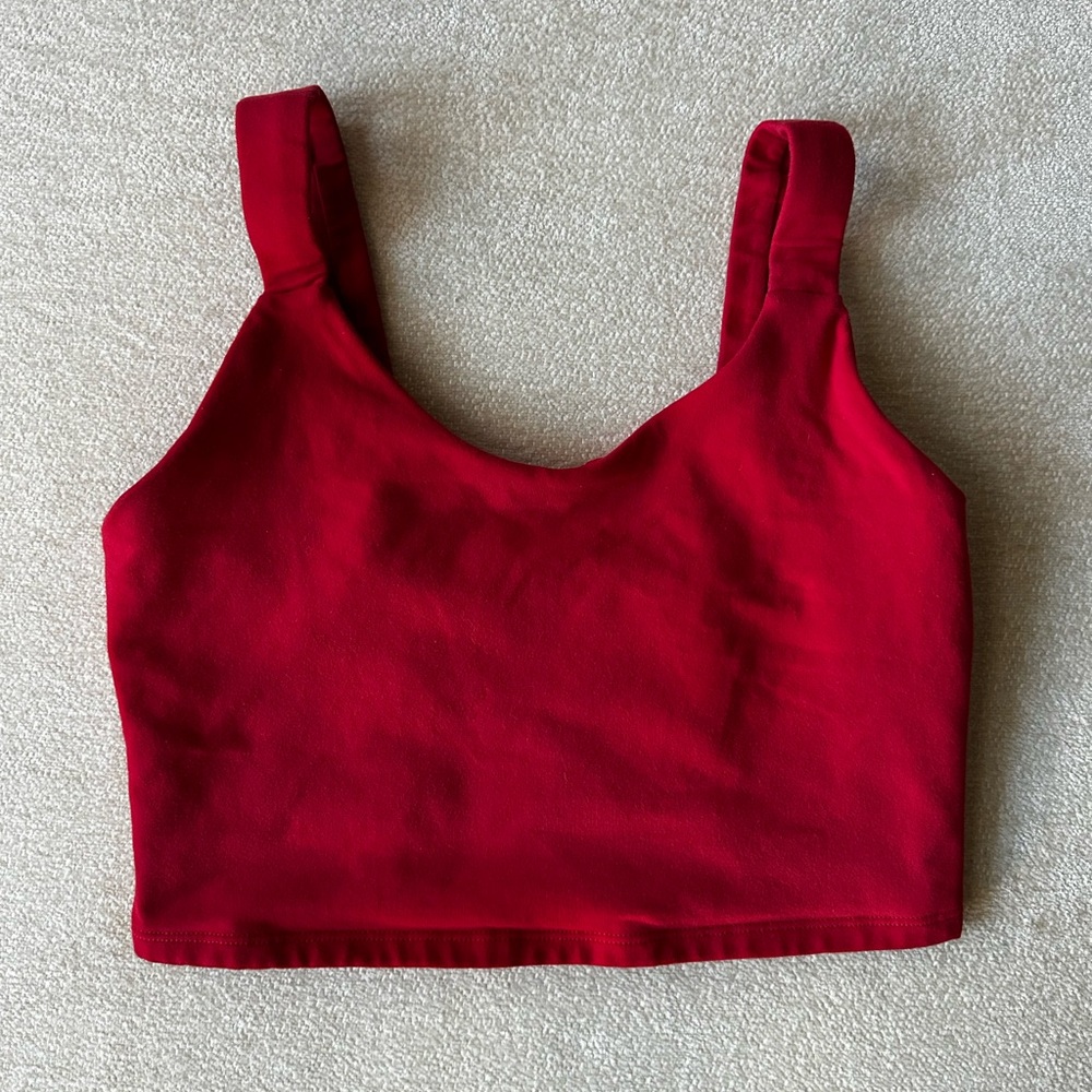 ALO Yoga Red Crop Top